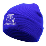 SUPERVISORE DELLO SPETTACOLO DI MERDA Cappelli ricamati invernali caldi blu