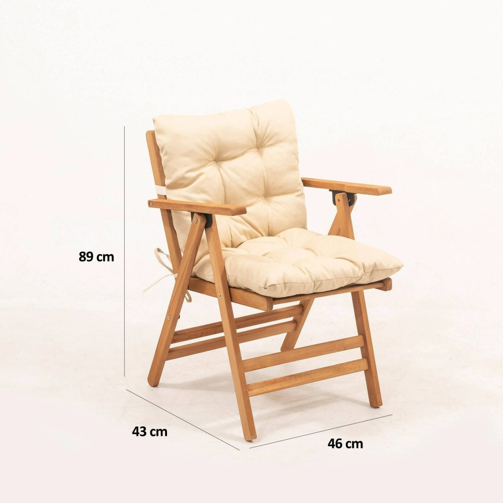 Salottino Outdoor Sangano, set Salotto da Esterno 4 Posti, Marrone