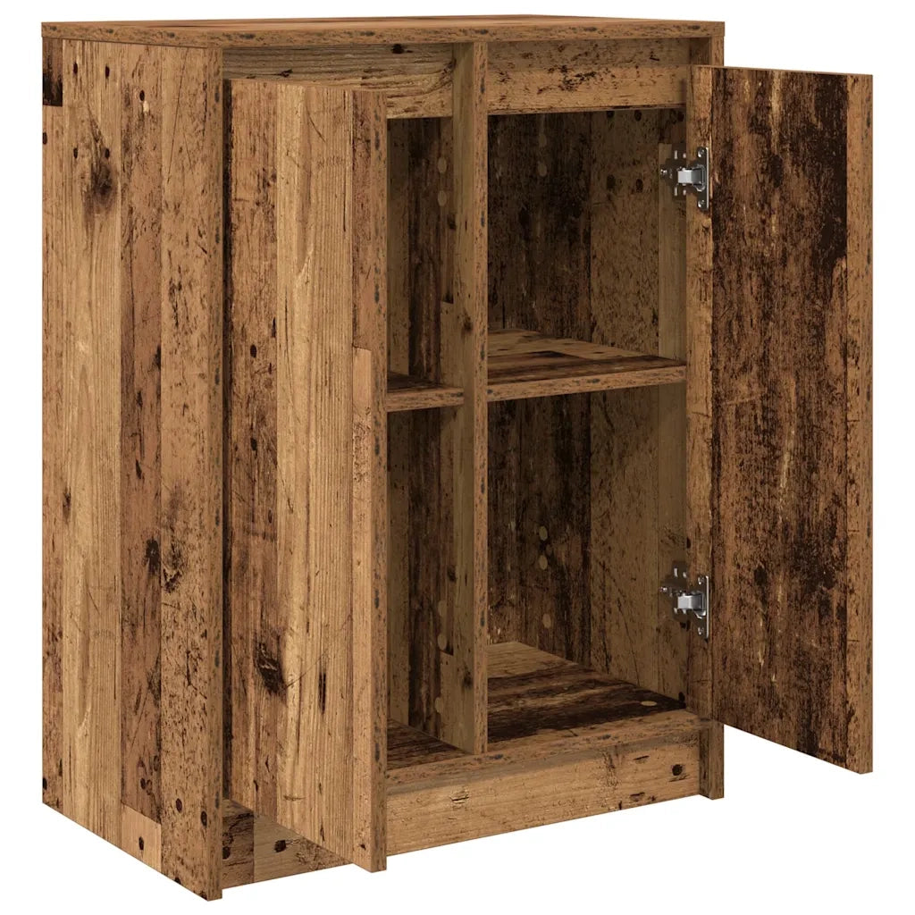 Credenza | Madia | Buffet da pranzo | Armadio da pranzo Legno Antico 57x34x76 cm in Legno Multistrato