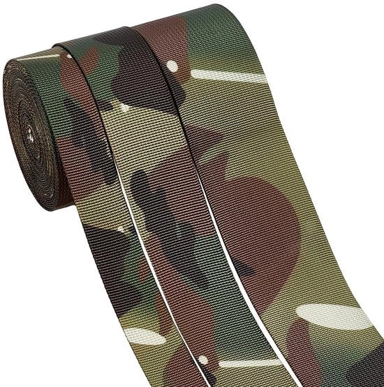Set a treppiedi in camouflaga - 3 rotelle/set - 25 mm/37 mm/49 mm - Polyester - Adatto per abbigliamento e accessori