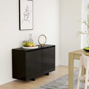 Credenza Nera 120x41x75 cm in Truciolato cod mxl 20957
