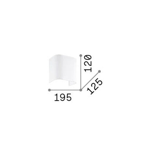 Paralume In Pvc Moderno Gea Tessuto Grigio