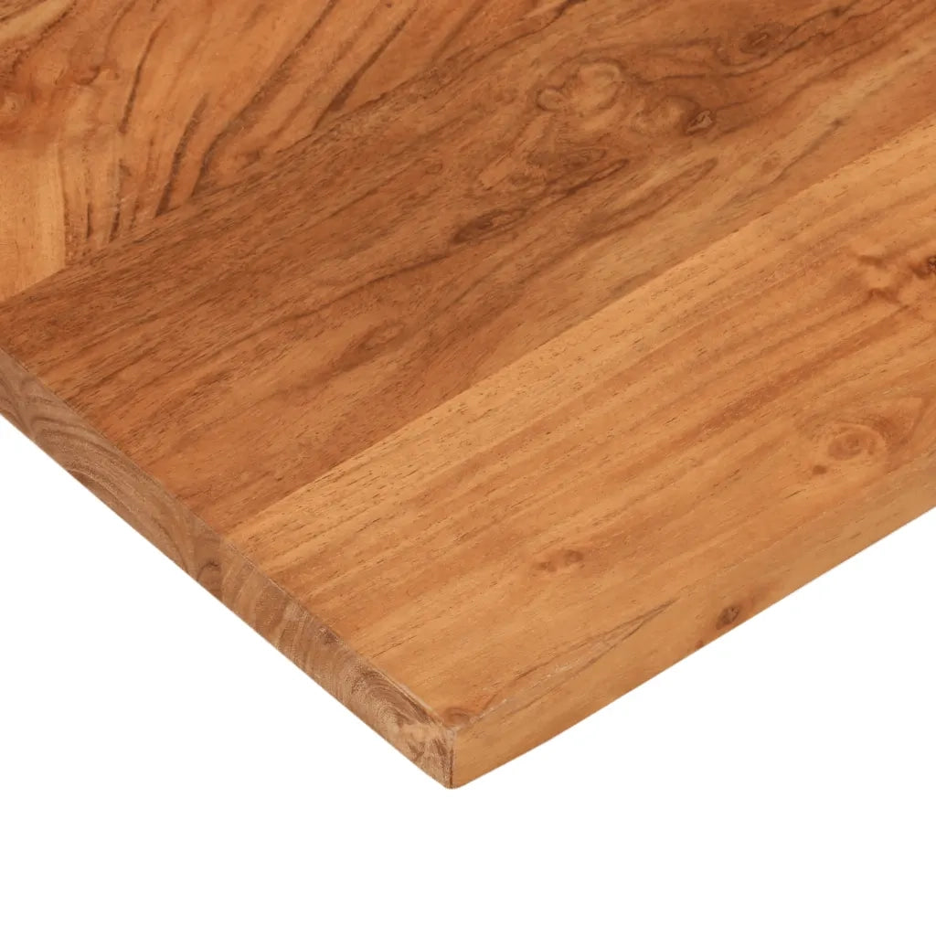 Piano Tavolo 70x70x3,8 cm Quadrato Legno Massello di Acacia