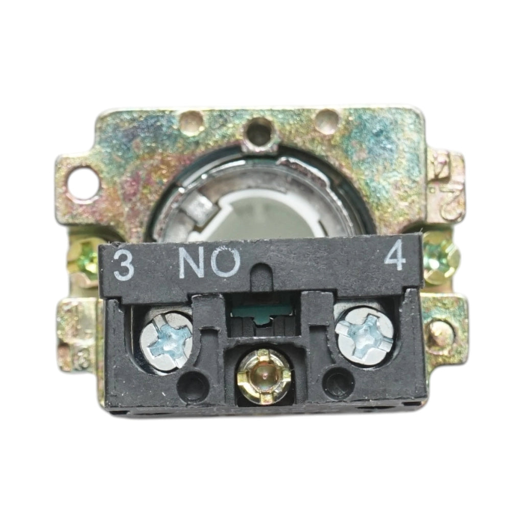 Pulsante nero con ritorno e marcatura 1NO, 400V/10A, LAY5 Breckner Germany