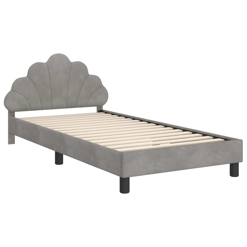 Struttura letto bambini con testata Grigio chiaro 80 x 200 cm 42011148