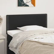 Testiera-Testata-Testiera Decorativa Nera 100x5x78/88 cm in Similpelle 440183