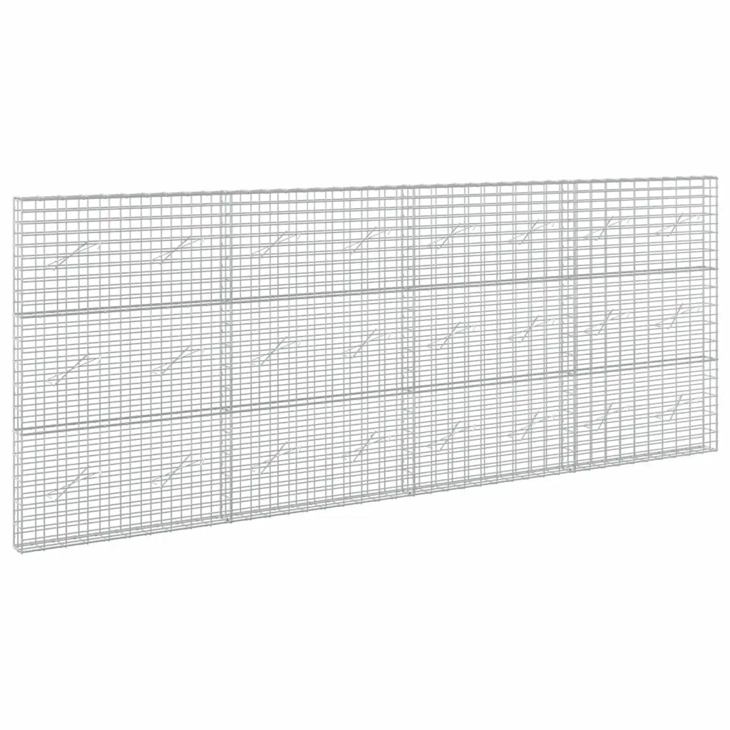 Gabione con Filo da 3,5 mm e Rete da 5x10 cm 400x10x150 cm 3462554