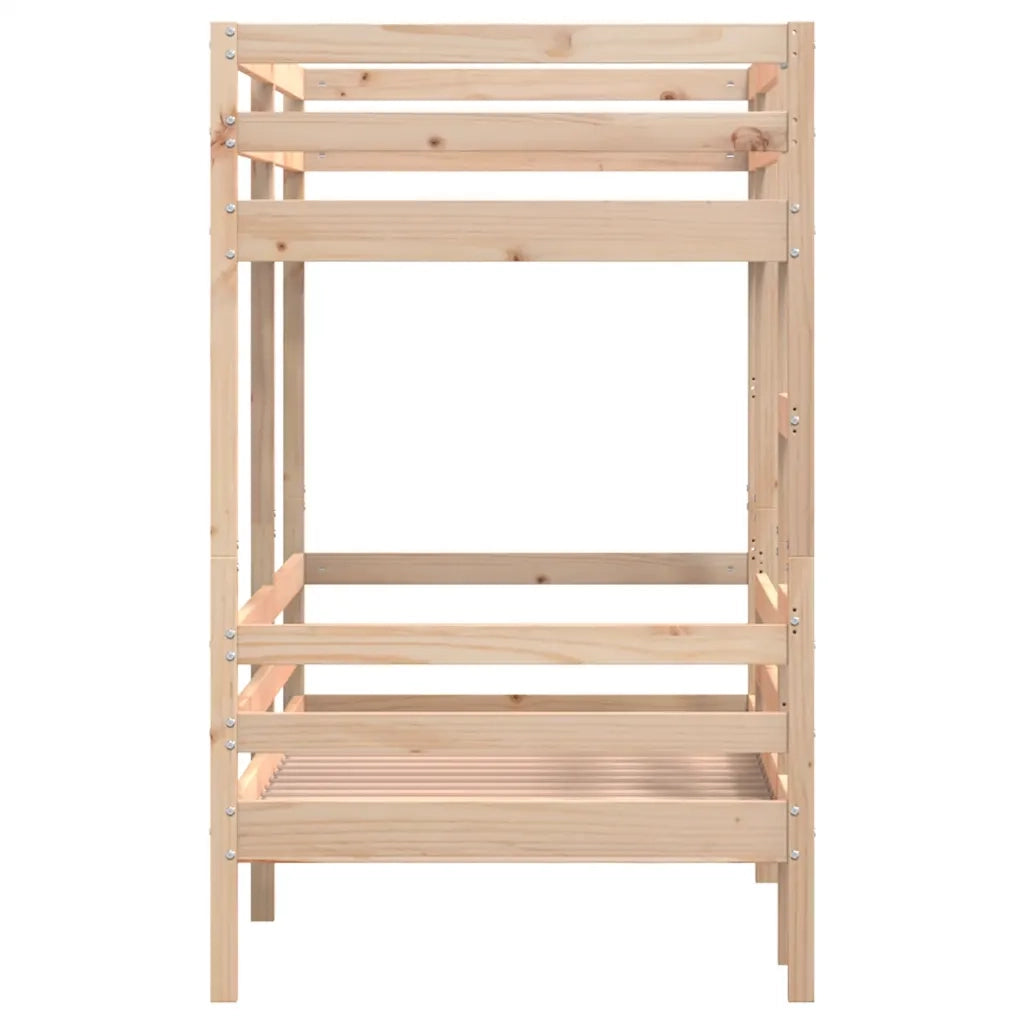 Letto singolo | Letto per adulti | Letto a Castello 80x200 cm in Legno Massello di Pino