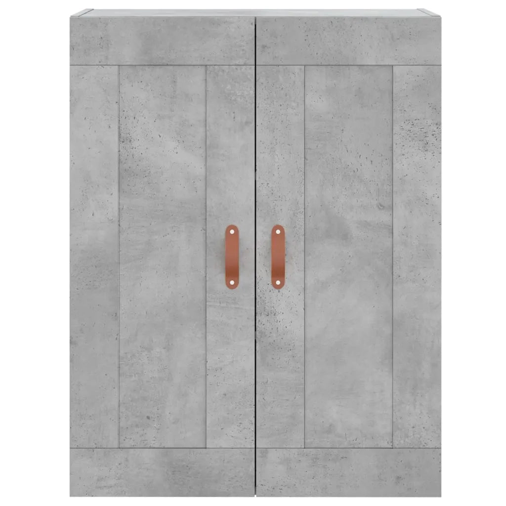 Credenza-Buffet-Armadio da cucina Grigio Cemento 69,5x34x180 cm in Legno Multistrato 174725
