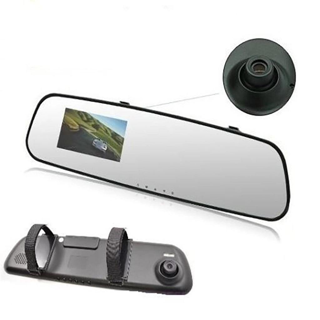 SPECCHIETTO RETROVISORE MONITOR DVR VIDEOREGISTRATORE VIDEO TF TELECAMERA AUTO