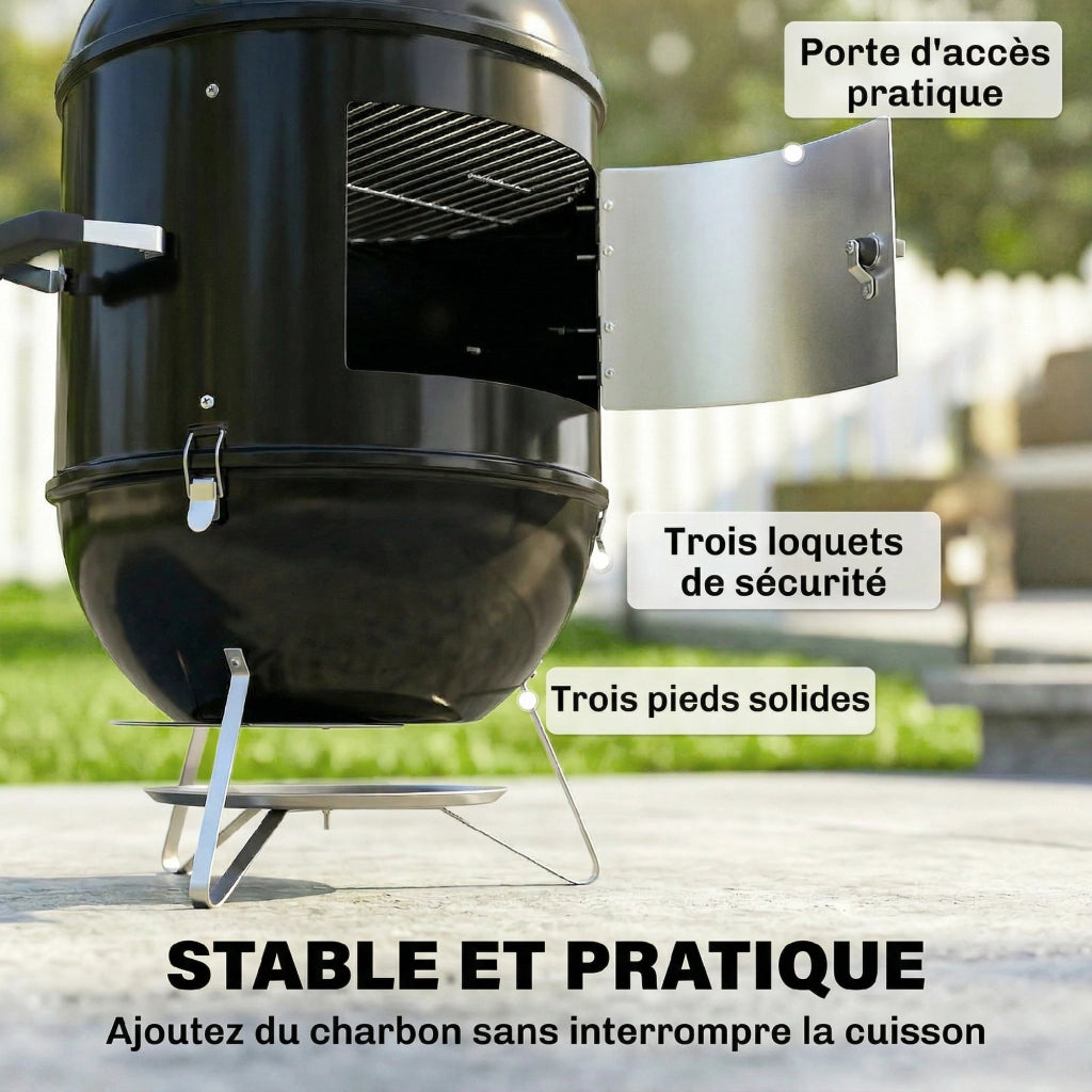 Tavolo da cucina con griglia ¨C zephmum ¨C Nero 62.5x47.5x91cm