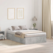 Struttura Letto con Contenitore Grigio Cemento 120x190 cm