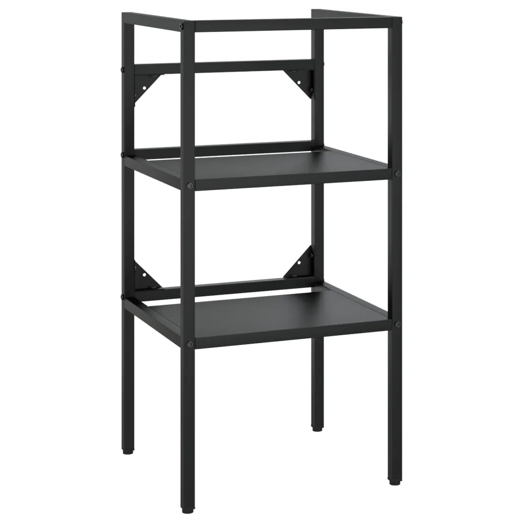 Telaio per Lavabo da Bagno con Lavabo Integrato Nero in Ferro CFW6786400