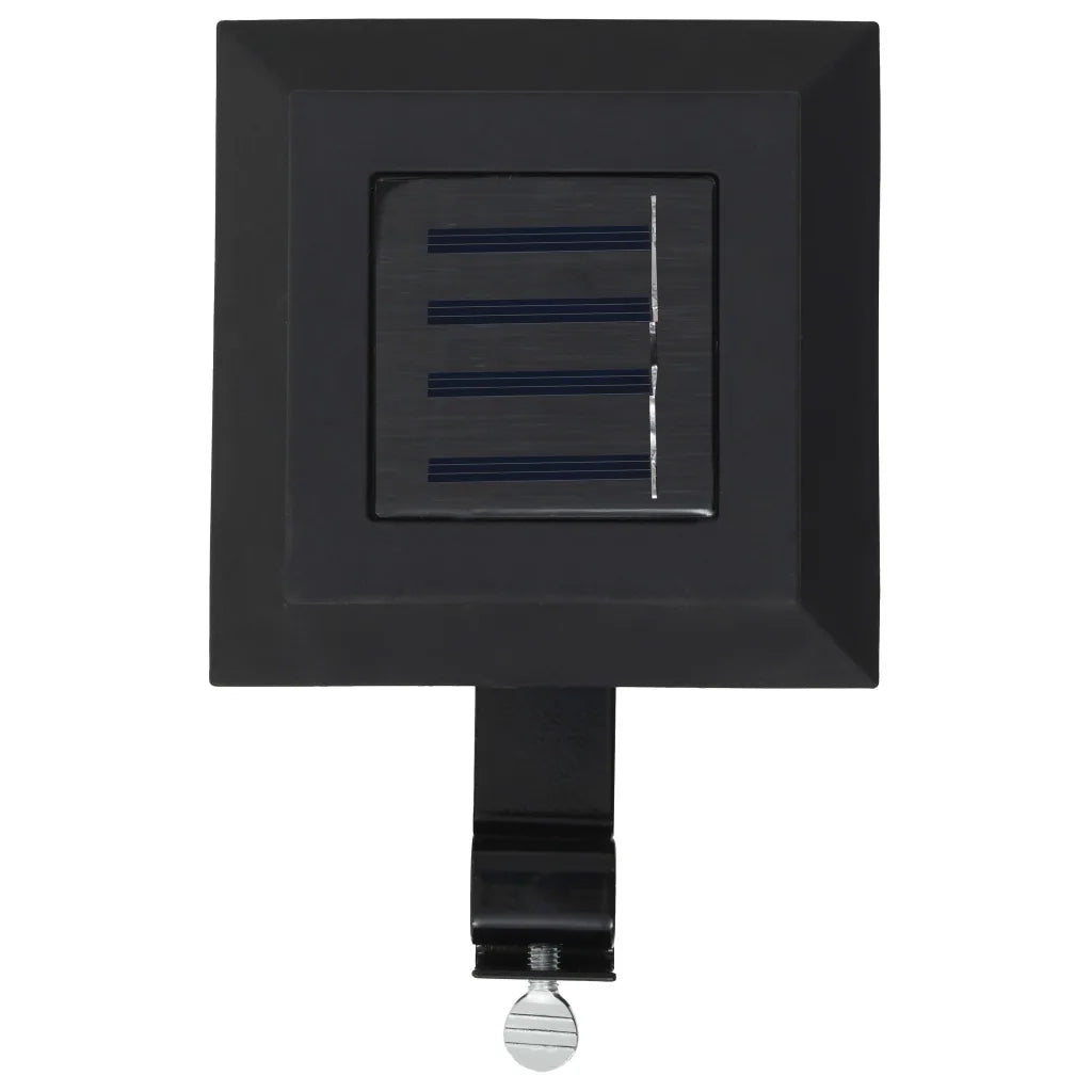 Lampade Solari da Esterni 6 pz a LED Quadrate 12 cm Nero CFW8792867