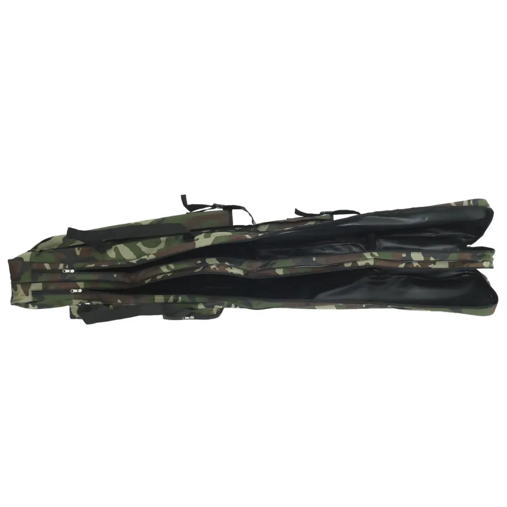 Borsa per Canna da Pesca Verde Mimetico 160 cm Tessuto Oxford 4009997