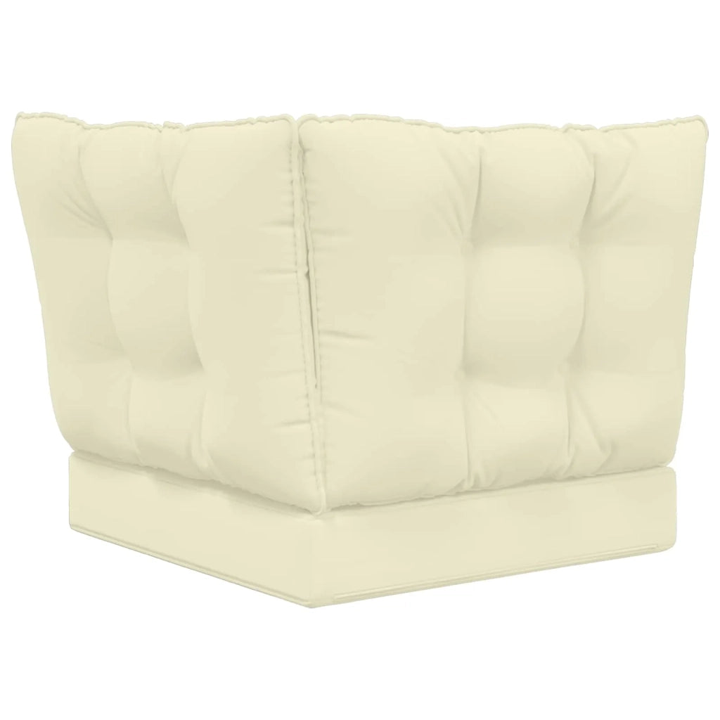 Cuscino per divano da esterno 3 pcs Crema Poliestere