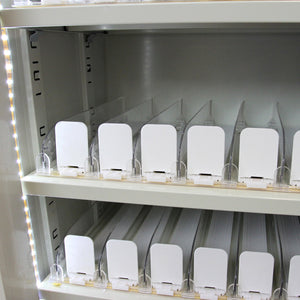 MonsterShop Armadio Porta Tabacchi Bianco e Blu - 158x102x40 cm