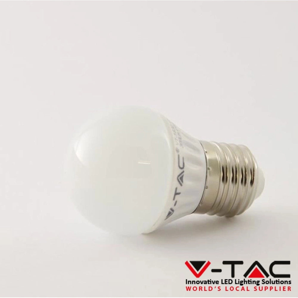 Trade Shop - Lampadina Led E27 Bulbo Grande G45 4w Luce Calda Lampada Illuminazione Vtac 1830 -