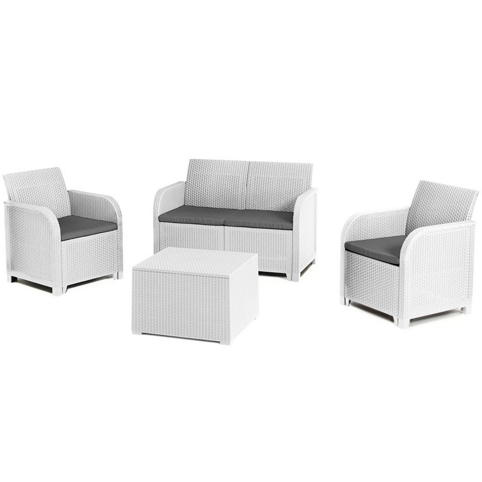 allibert/keter salotto rosalie bianco cod:ferx.2398