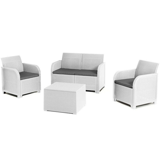 allibert/keter salotto rosalie bianco cod:ferx.2398