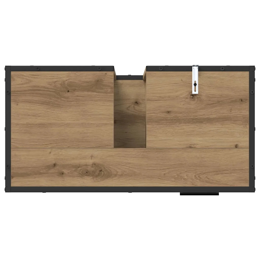 Mobile da Bagno con cassetto Rovere artigianale 65 x 33 x 60 cm
