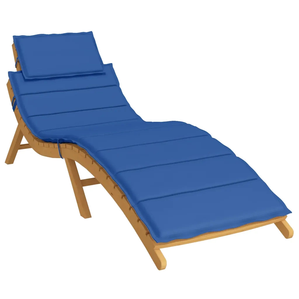 Cuscino per Lettino Blu Reale 186x58x4 cm in Tessuto Oxford 314168