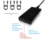 BatPower A90D 90W Slim Caricabatterie sostitutivo compatibile HP con USB QC Ricarica rapida + 30w