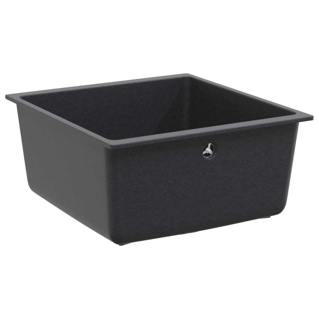 Lavello Cucina una Vasca Granito 43 x 46 x 20 cm Grafite 42053764