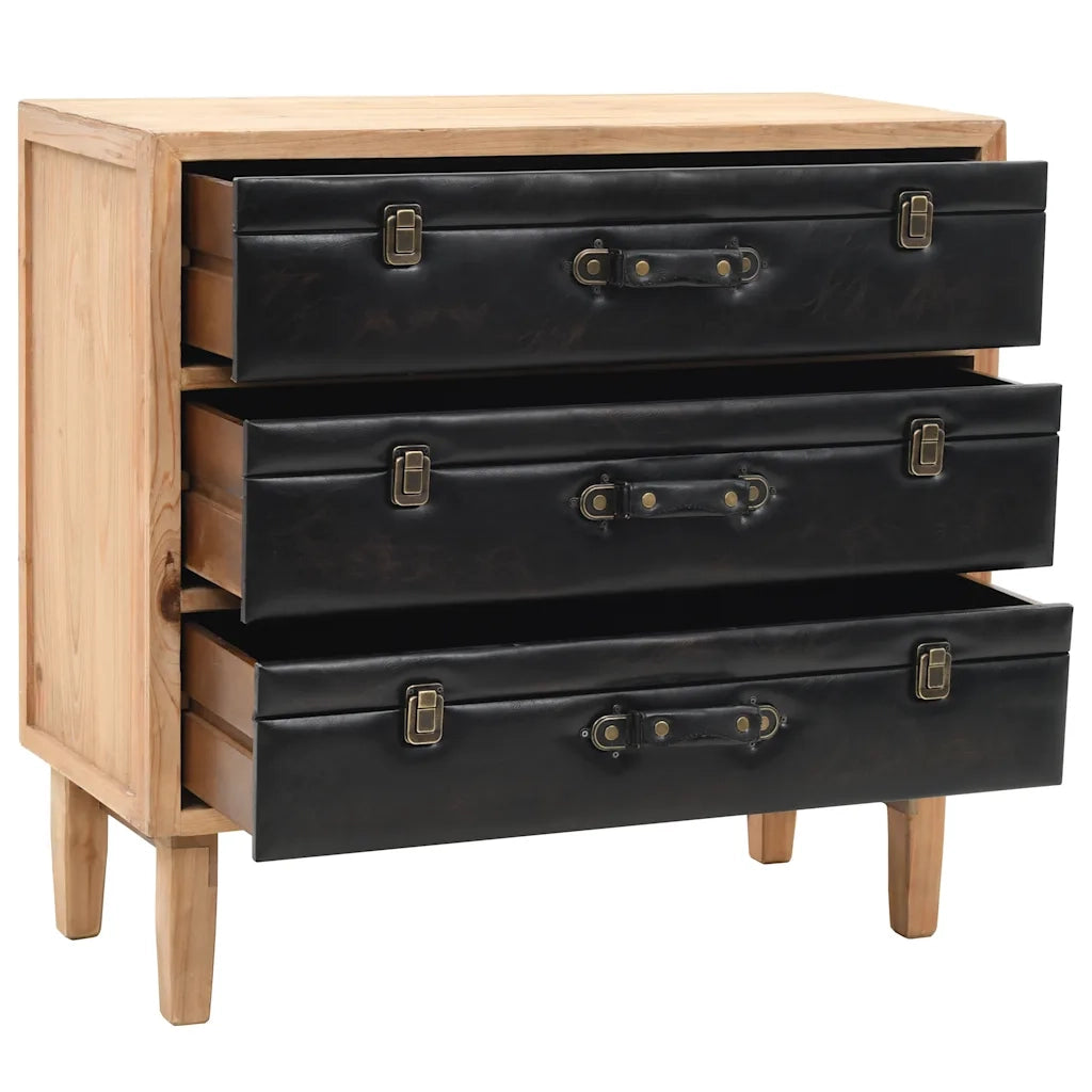 Cassettiera in Legno Massello di Abete 80x36x75 cm CFW9147645