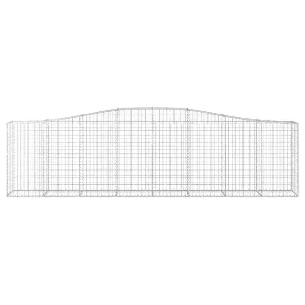 Cesti Gabbioni ad Arco 3 pz 400x50x100/120 cm Ferro Zincato 3145957