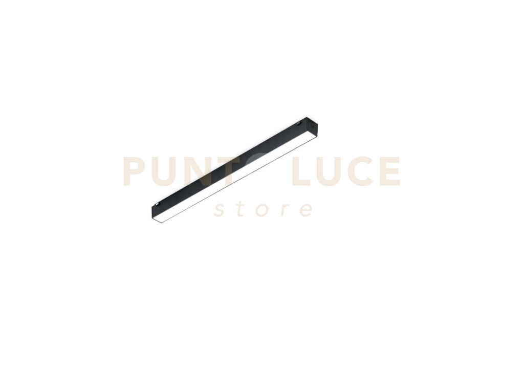 MODULO LED 3000K 1404LM 18W PER SISTEMA BINARIO SLIM SUPERFICIE ULTRASLIM LINEARE FISSO NERO LED L.38,2CM