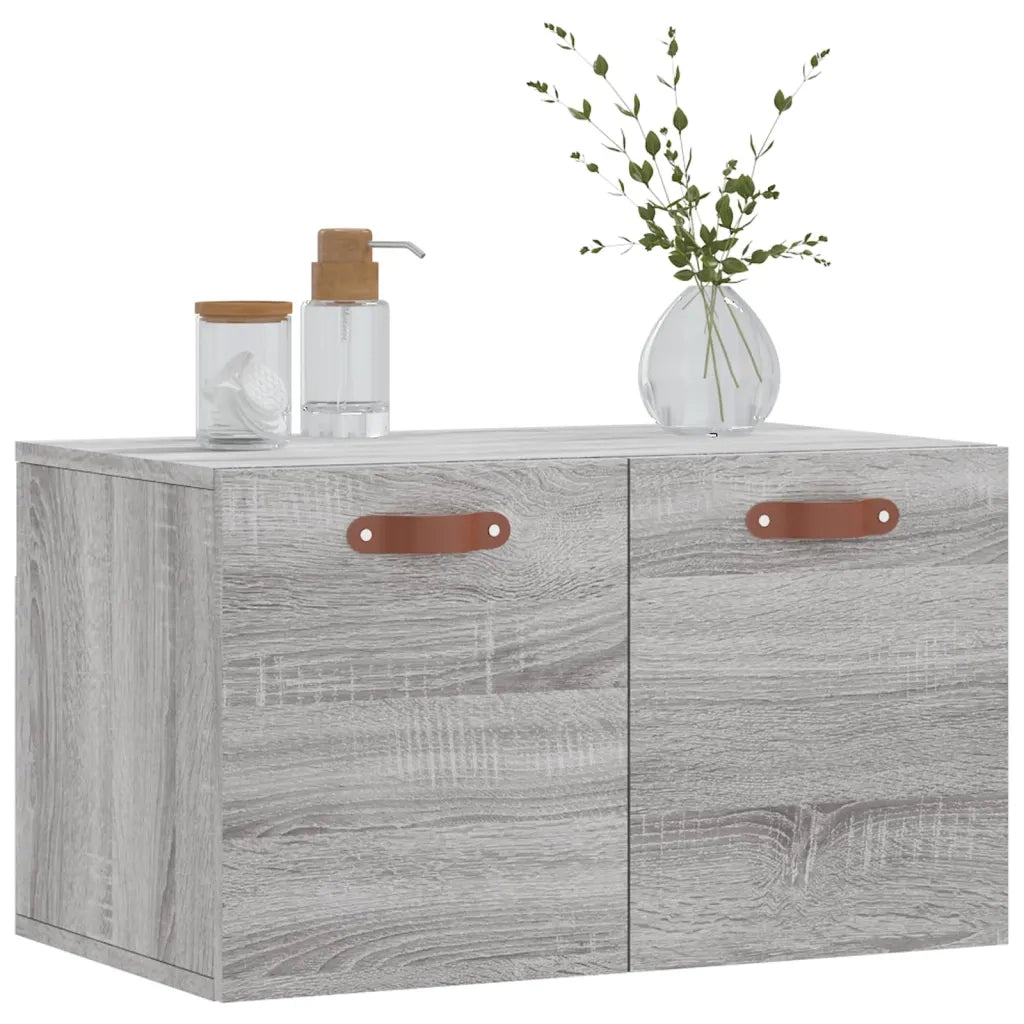 Armadietto a Muro | Mobile a Parete Grigio Sonoma 60x36,5x35cm in Legno Multistrato