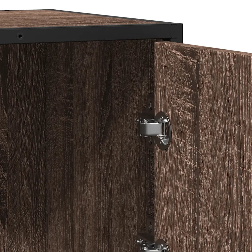 Credenza-Buffet-Armadio da cucina Rovere Marrone 68x35x76 cm in Legno Multistrato 696026