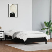 Giroletto-Struttura Letto Nero 90x200 cm in Similpelle 521265