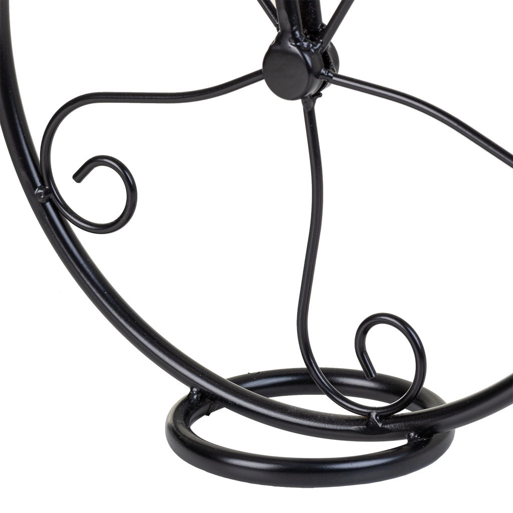 Supporto bici in mosaico Blu e ferro battuto 67x26,5x43h