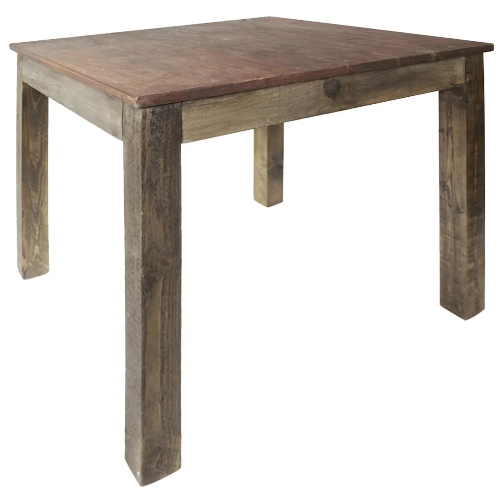 Tavolo da Pranzo in Legno Massello di Recupero Misto 82x80x76cm 244495