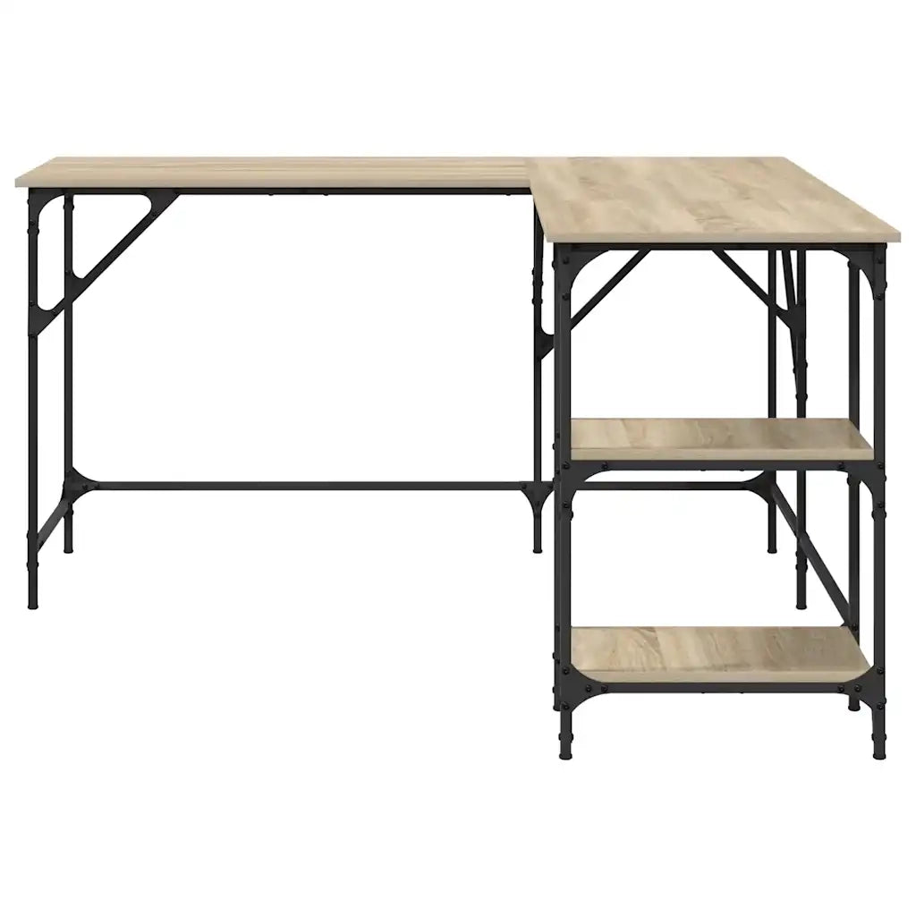 vidaXL Scrivania Rovere Sonoma 139x139x75 cm in Legno Multistrato