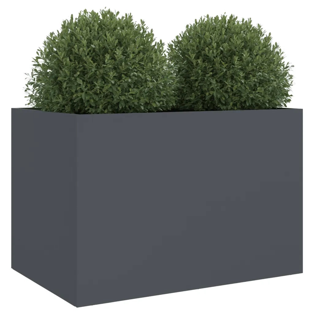 Fioriera Antracite 62x30x29 cm in Acciaio