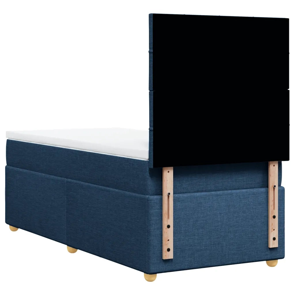 Giroletto a Molle con Materasso Blu 80x200 cm inTessuto