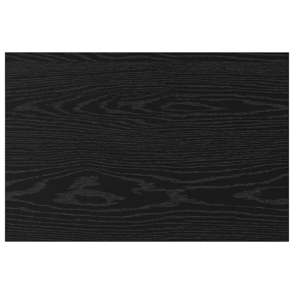 vidaXL Scaffale 4 pcs Nero 60 x 40 x 1.5 cm Legno multistrato