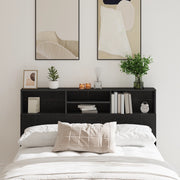 Mobile Testiera  in Rovere Nero - 160x19x103.5 cm Realizzato in Legno Ingegnerizzato