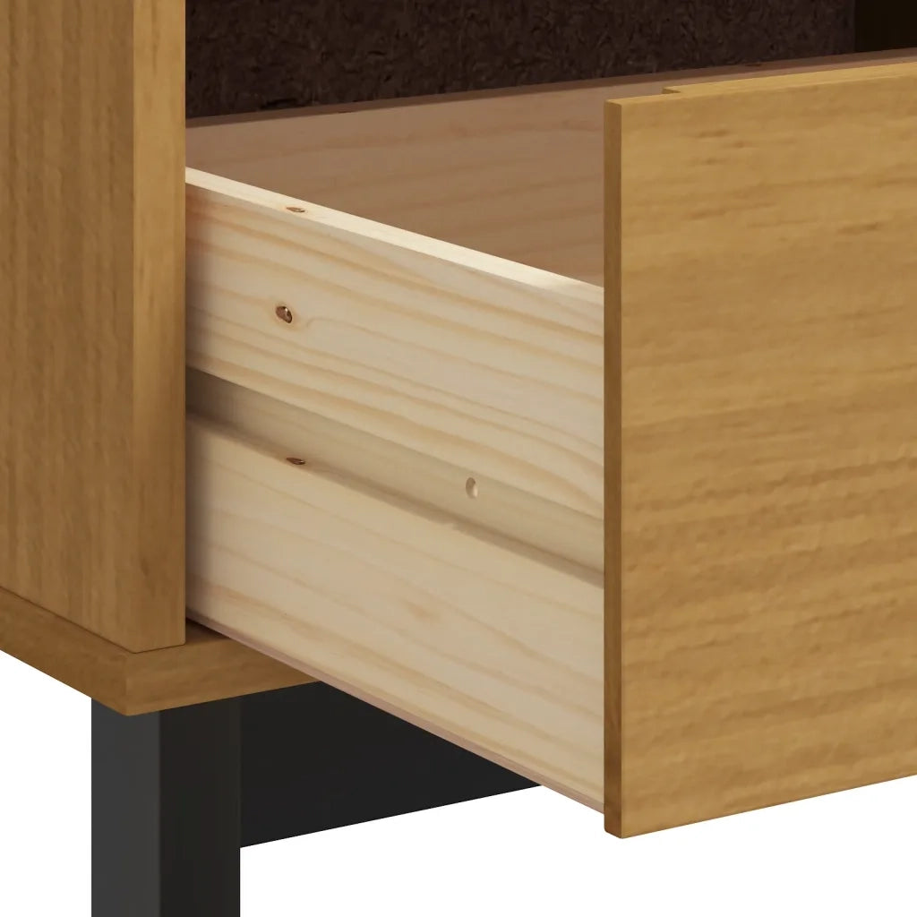 Mobile TV FLAM 110x40x50 cm in Legno Massello di Pino 357820