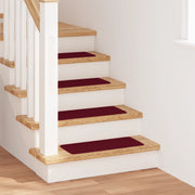 Tappeti per scale  con retro in lattice Bordeaux 25x60 cm