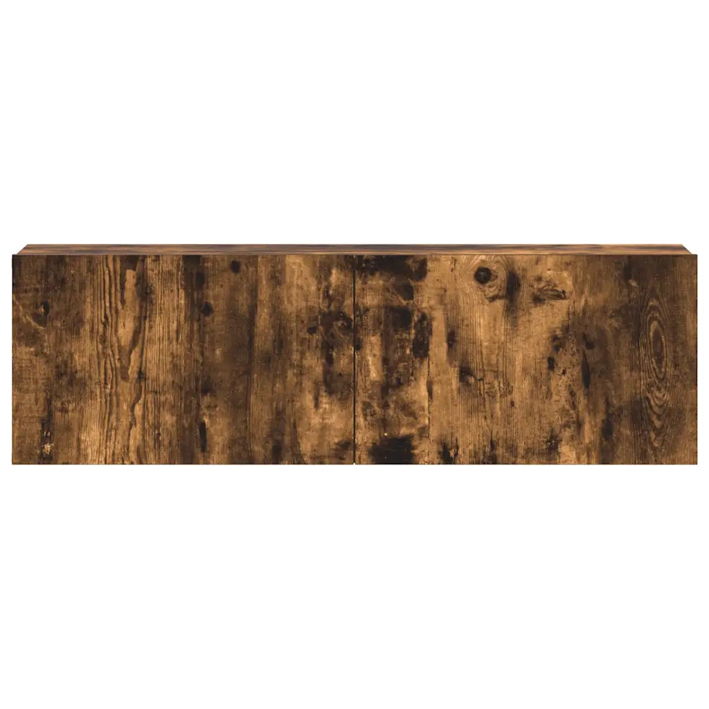 Set Mobili Porta TV 3 pz Rovere Fumo in Legno Multistrato 3114483