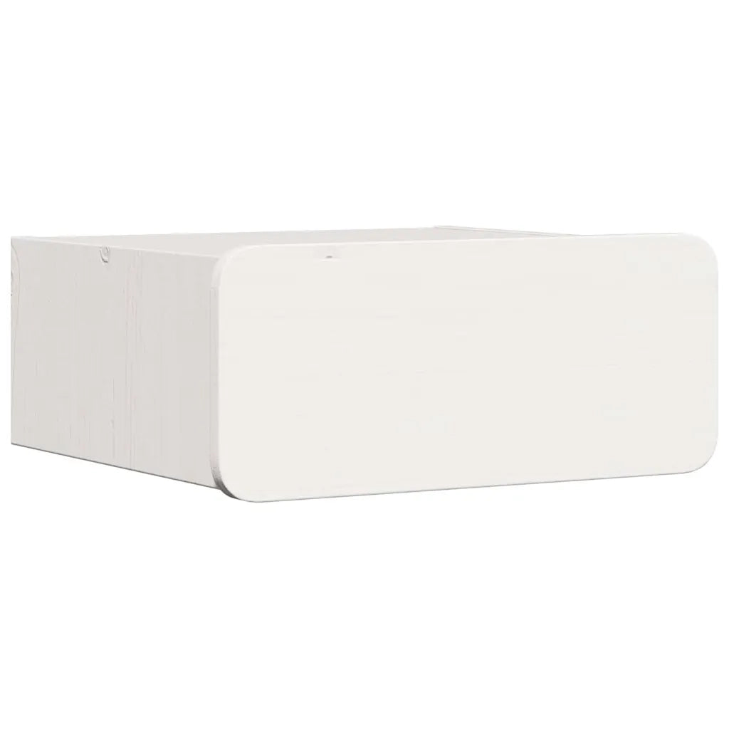 Set di 2 Comodini | Armadio da Notte | Mobiletto da notte Bianco 39 x 34 x 16,5 cm Legno di pino massello