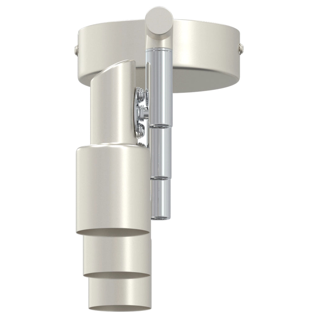 Faretto da soffitto 3 Vie Regolabile Nichel Spazzolato GU10
