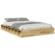 Letto matrimoniale | Letto per adulti | Struttura Letto Senza Materasso 120x200 cm in Legno di Rovere