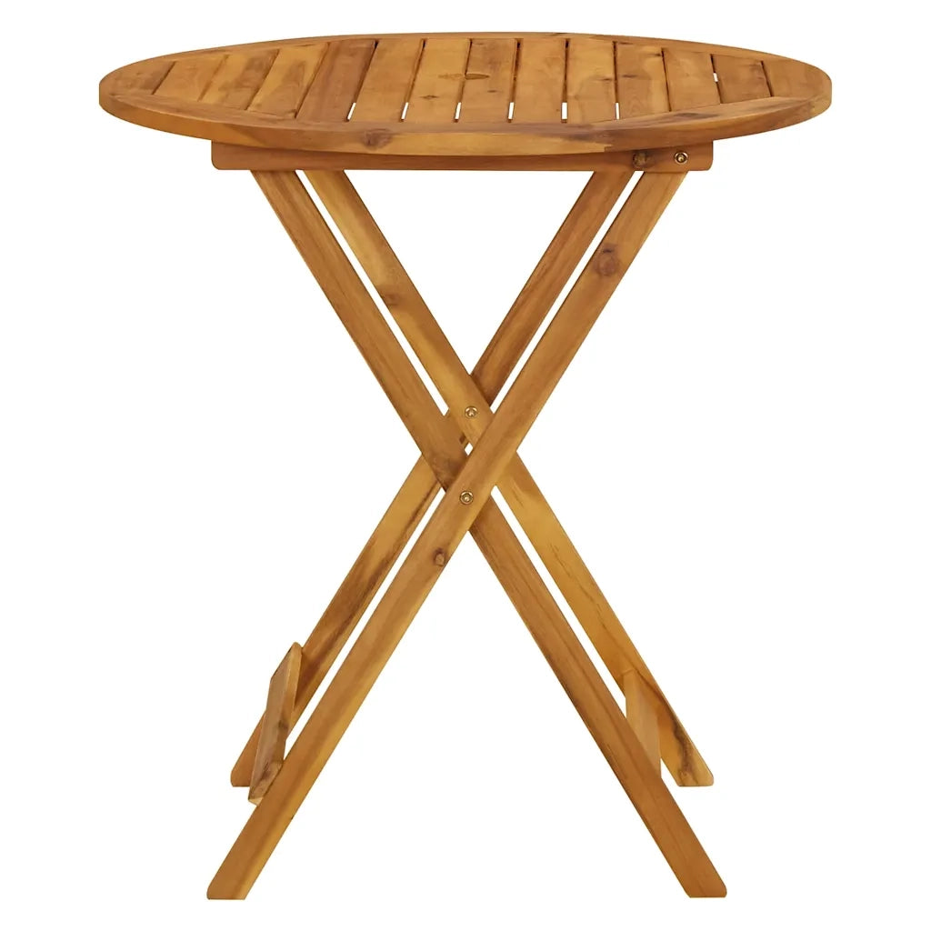 Tavolo da Giardino Pieghevole 70 cm in Massello di Acacia 313596