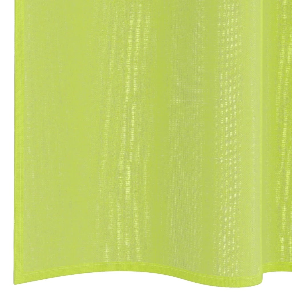 Tende in Voile con Tasche per Aste 2 pz Verde Mela