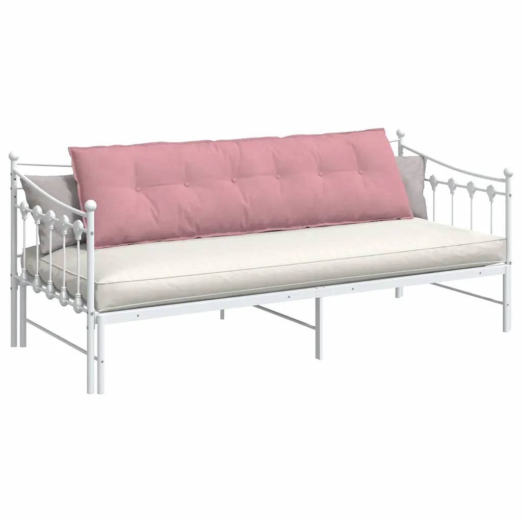 Cuscino per Schiena | Cuscino dorsale Rosa 180 x 50 cm Tessuto in Cords
